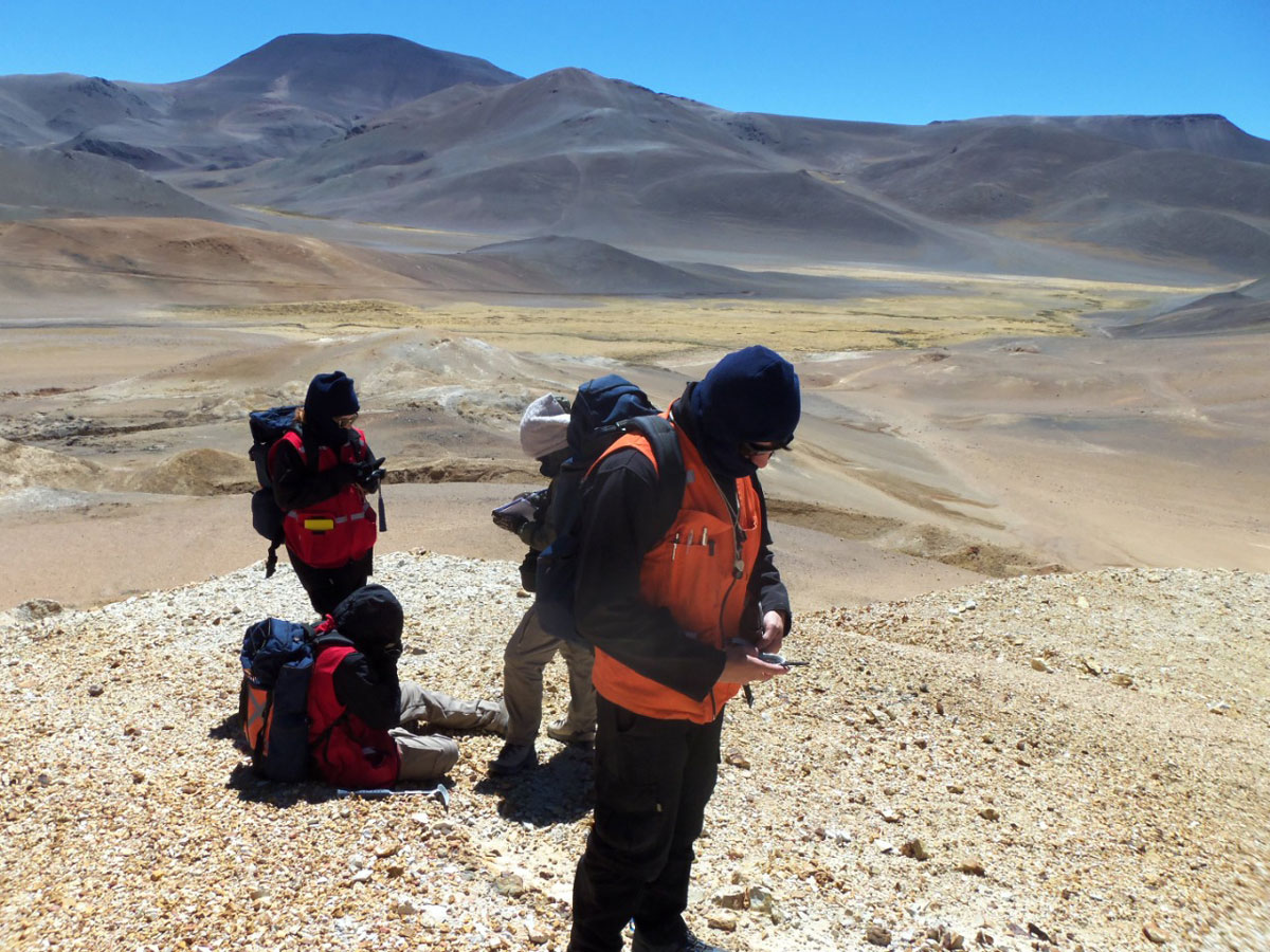 Orientación espacial del afloramiento