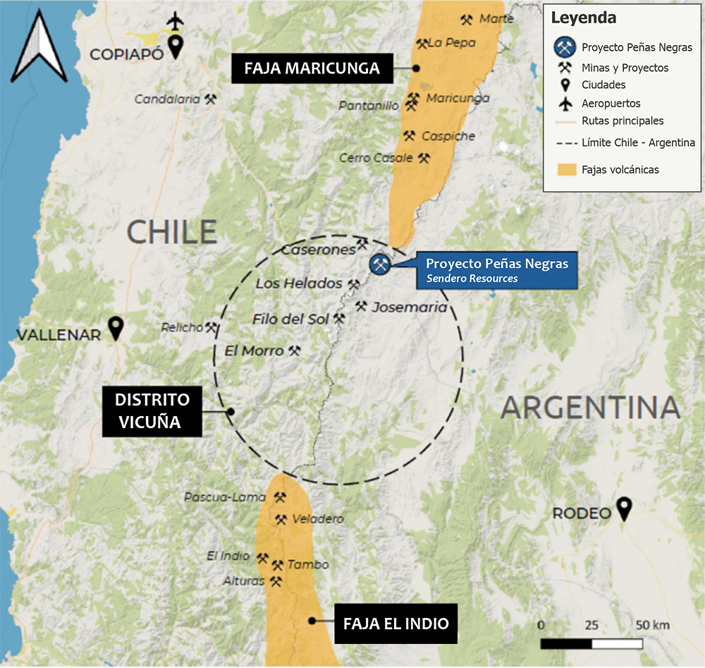 Mapa de Peñas Negras